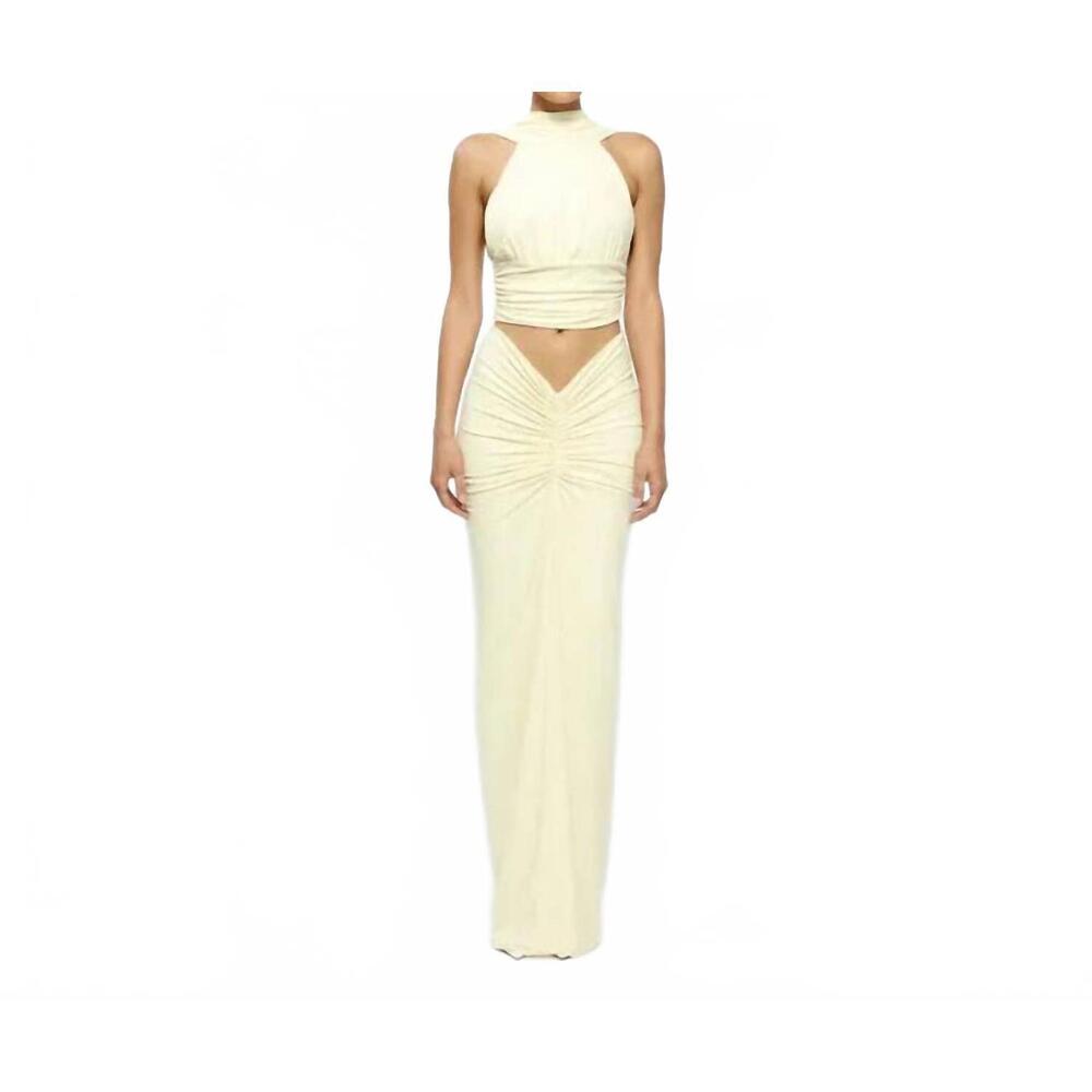NEW EFFIE KATS kayson skirt in lemon